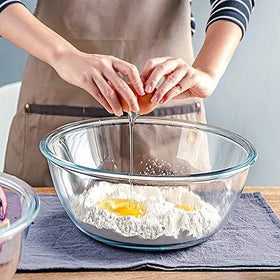 M MCIRCO borosilicate glass bowls are dishwasher-safe for easy cleanup