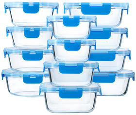 M MCIRCO borosilicate glass container collection with clear visibility and durability.
