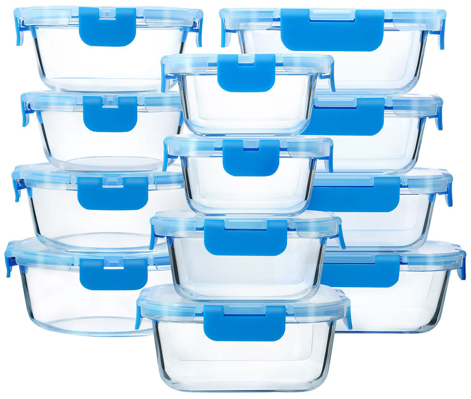 M MCIRCO borosilicate glass container collection with clear visibility and durability.