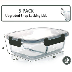 M MCIRCO borosilicate glass meal prep container demonstrates durability
