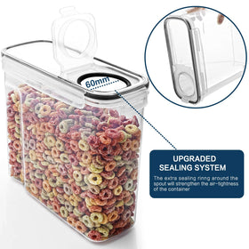 MCIRCO cereal containers measuring cups; built-in tools simplify portioning