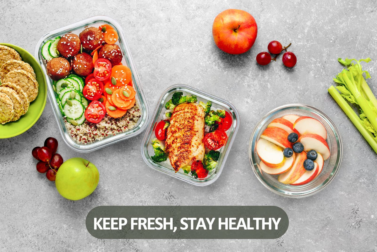 M MCIRCO dishwasher-safe containers for simple cleanup.