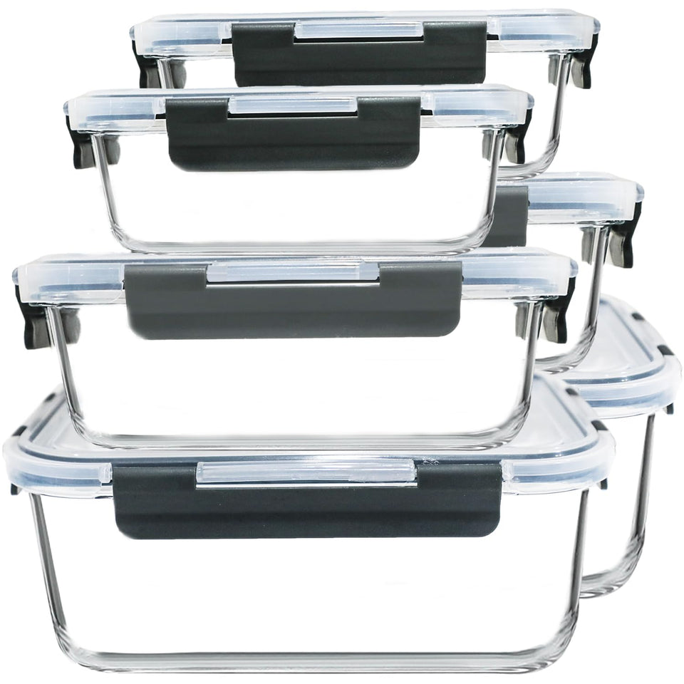 M MCIRCO extra-large glass container showing batch cooking capacity for family meals