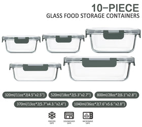 M MCIRCO lids with silicone seals ensure airtight freshness for leftovers.