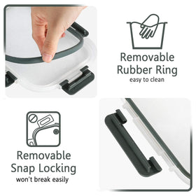 M MCIRCO stackable design saves fridge and cabinet space.