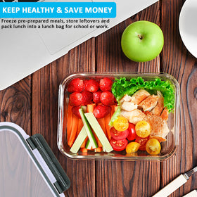 M MCIRCO stackable design saves refrigerator and cabinet space.