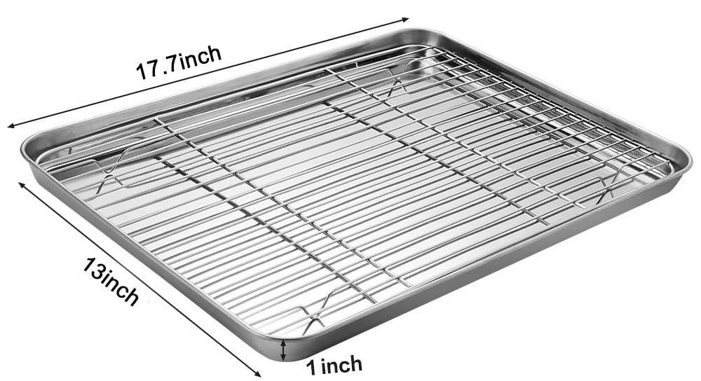 M MCIRCO stainless steel baking sheets with racks for even browning