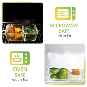 MCIRCO upgraded snap-lock lids showing airtight leak-proof design.
