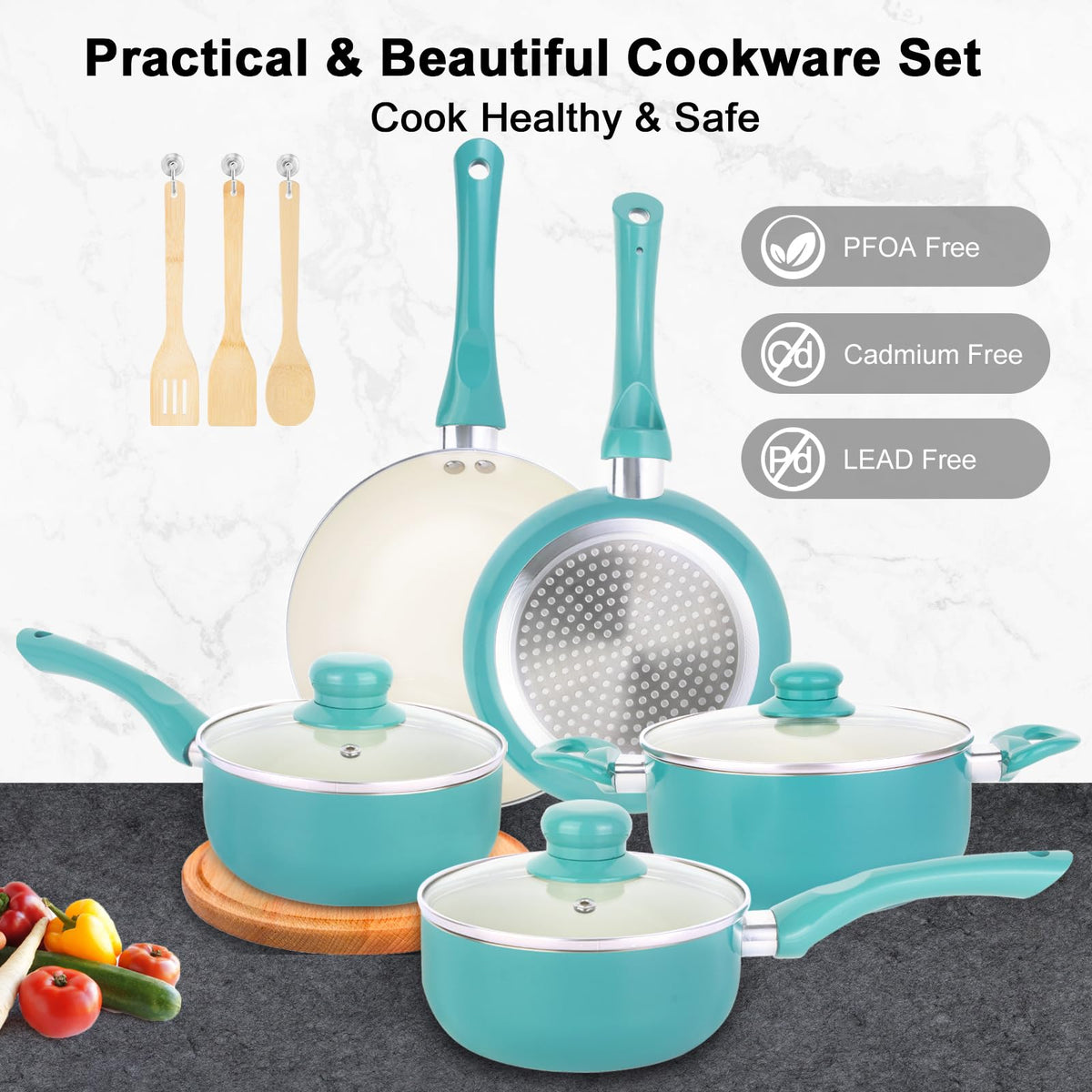 M MELENTA bamboo utensils image showing included tools for ready-to-use cooking.
