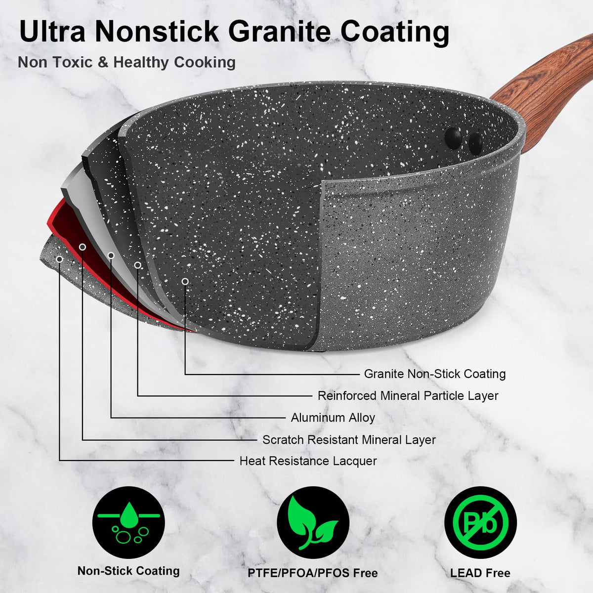 M MELENTA 9-5 inch fry pan with even heat distribution