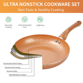M MELENTA nylon utensils included support versatile cooking with nonstick pots.