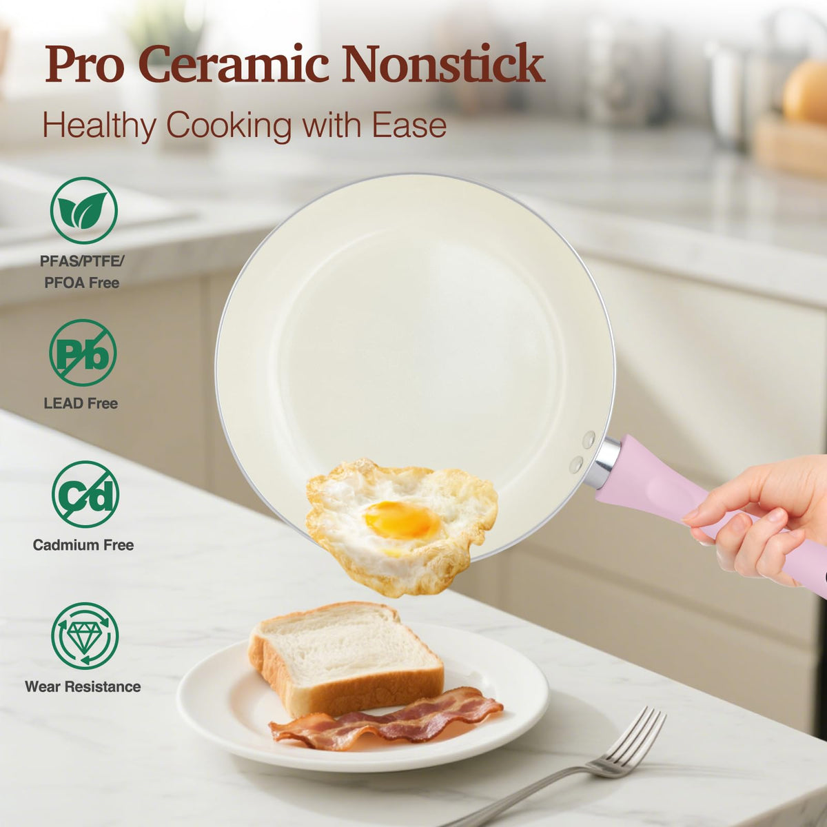 M MELENTA 3 qt covered casserole for versatile one-pot meals.