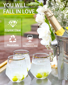 Maaacute unbreakable clear disposable cups ideal for outdoor parties