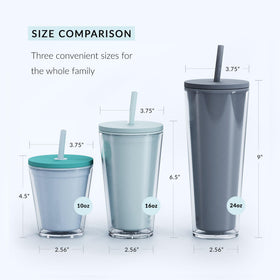 Maars Classic Tumbler is BPA-free and crystal-clear for everyday reuse.