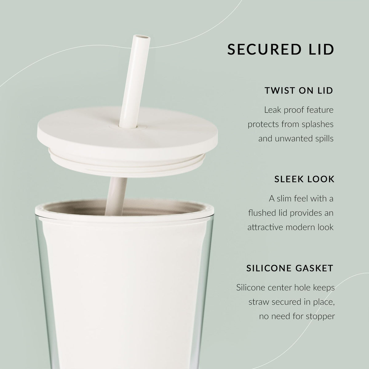 Maars Classic Tumbler demonstrates double-wall insulation to keep beverages cold longer.