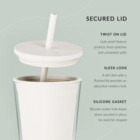 Maars Classic Tumbler demonstrates double-wall insulation to keep beverages cold longer.