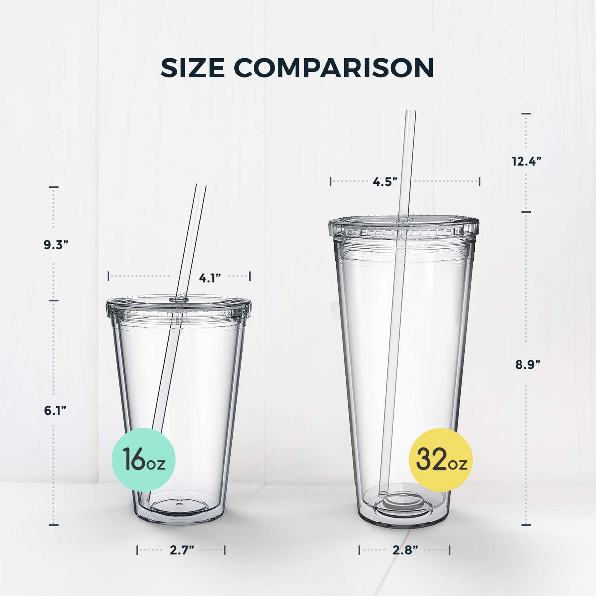 Maars Classic Clear Tumbler anti-spill lid helps prevent leaks.