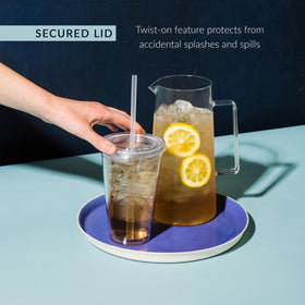 Maars Classic Clear Tumbler wide-mouth opening for easy filling and cleaning.
