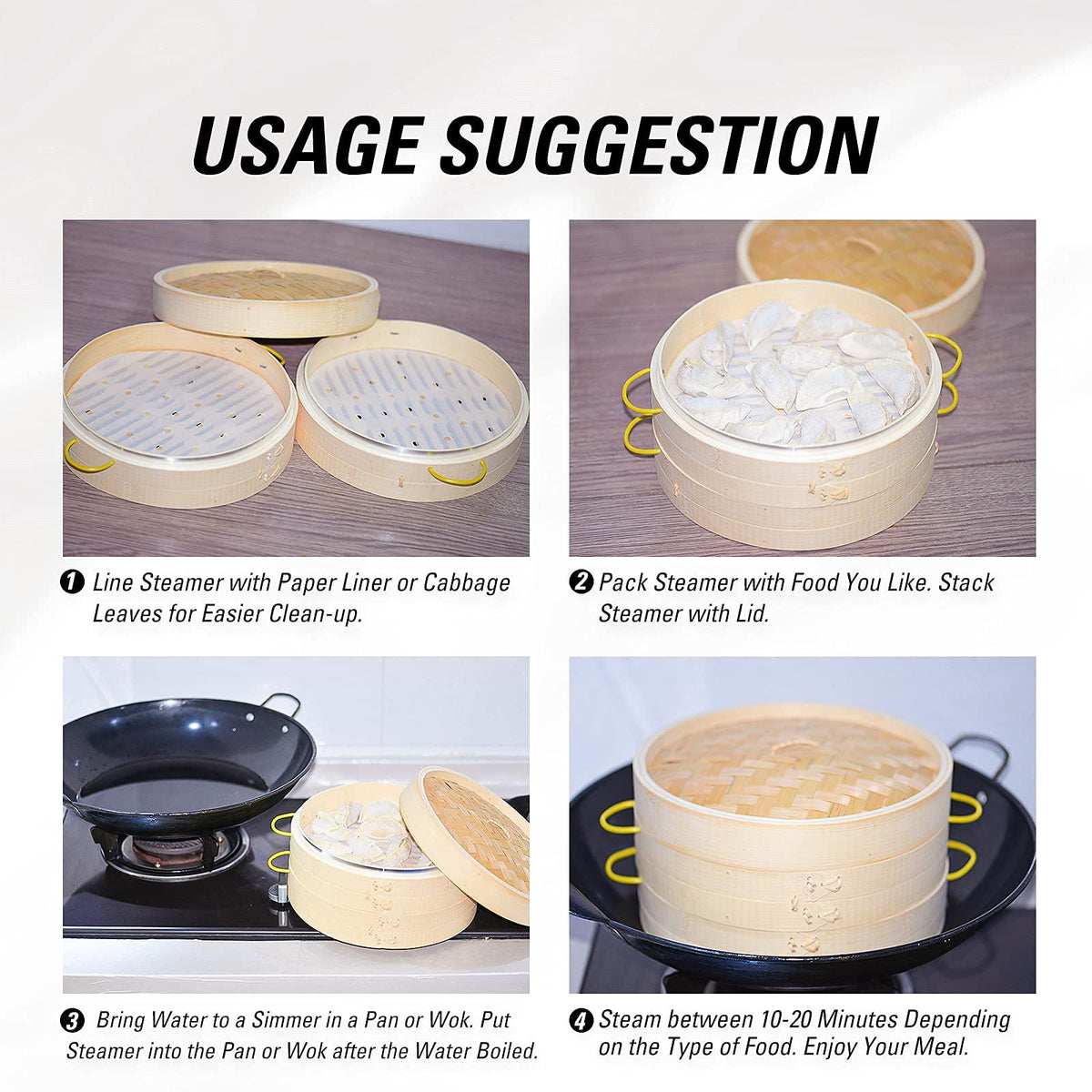 MacaRio steam set with ceramic sauce dishes enhances serving presentations