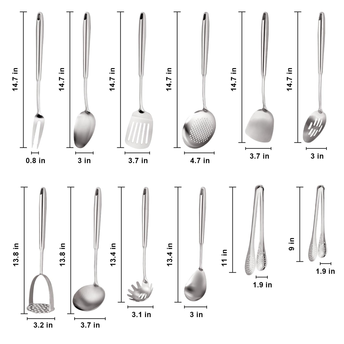 MACIFECI tongs pair offers ergonomic grip for precise flipping.