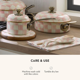 Mackenzie-Childs decorative kitchen accessory; versatile for drying and display.