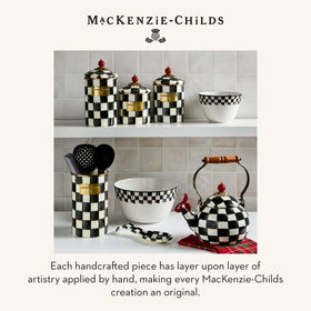 MACKENZIE-CHILDS spoon rest adds functional style to kitchen decor.