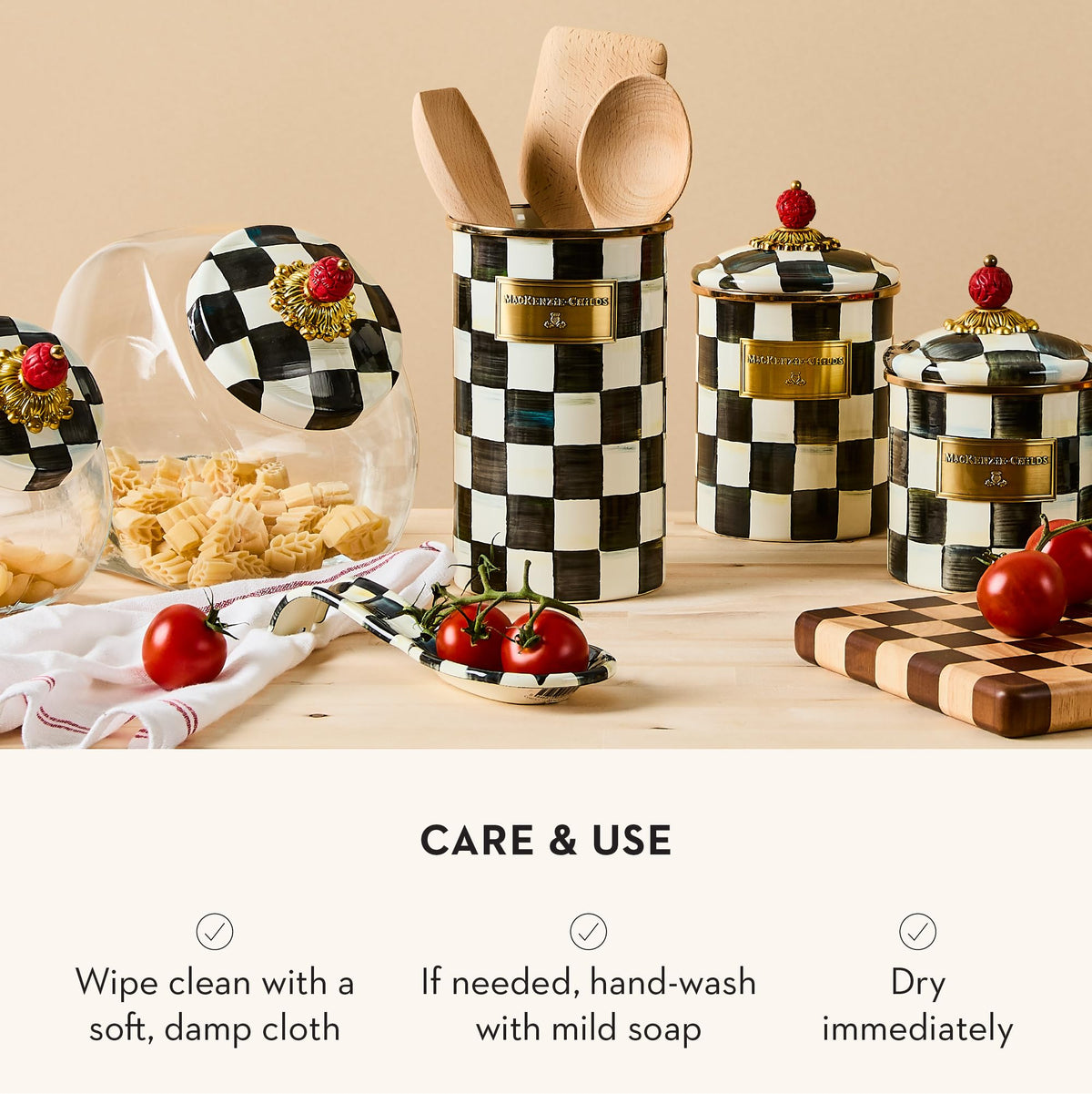 Gift-ready packaging makes MACKENZIE-CHILDS spoon rest a thoughtful wedding or housewarming gift.