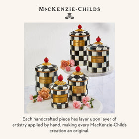 MacKenzie-Childs 1.89L canister keeps ingredients accessible.