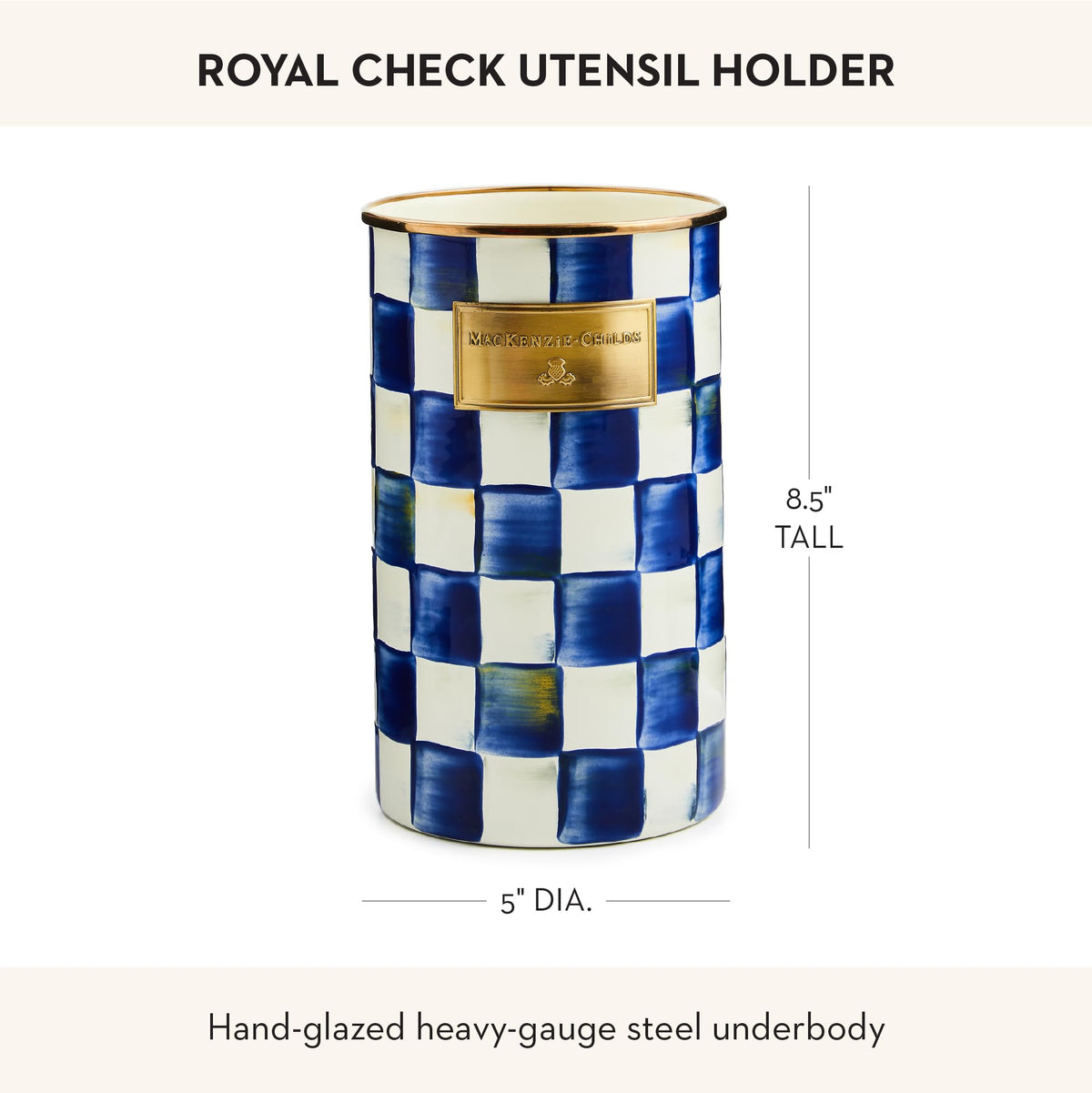 On-countertop display of enamelware adds timeless style to cooking spaces.