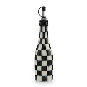 MacKenzie-Childs Farmhouse Oil Cruet with ceramic body for olive oil storage.