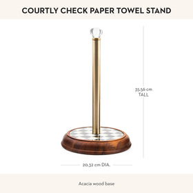 MACKENZIE-CHILDS glass finial adds a refined accent to kitchen or bath