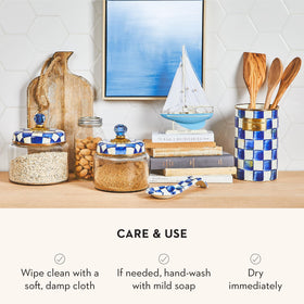 MACKENZIE-CHILDS enamel spoon rest as a thoughtful kitchen accent