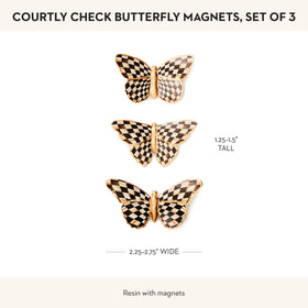 MacKenzie-Childs magnetic decor accents with Courtly Check pattern
