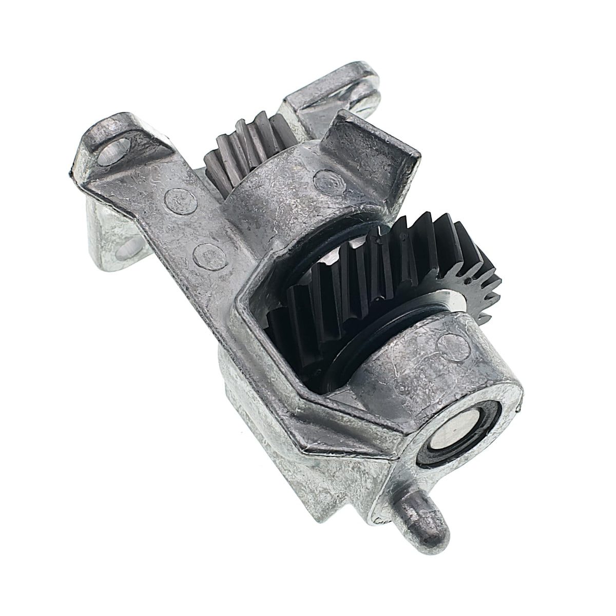 MacMaxe nylon worm gear safely strips to protect the motor.