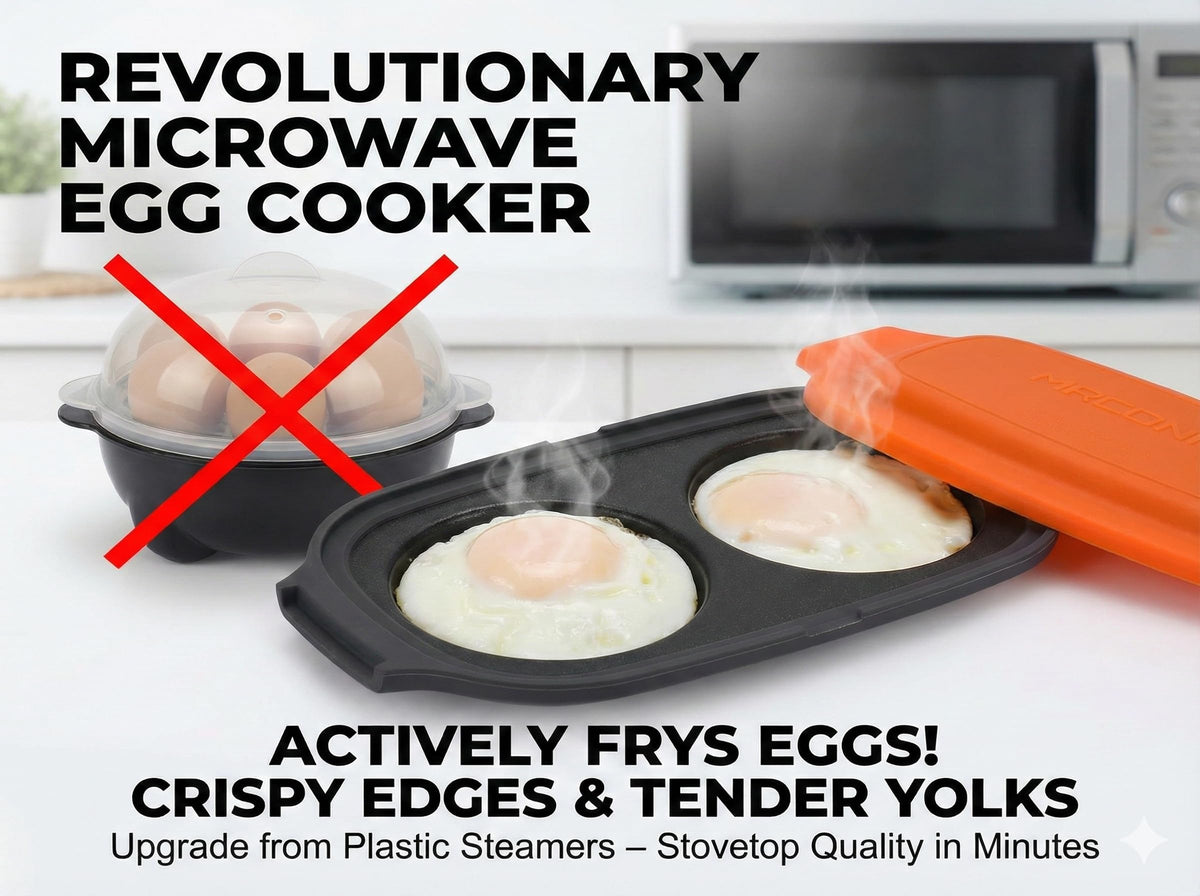 MACONEE egg cooker capacity two eggs for scrambled or poached eggs