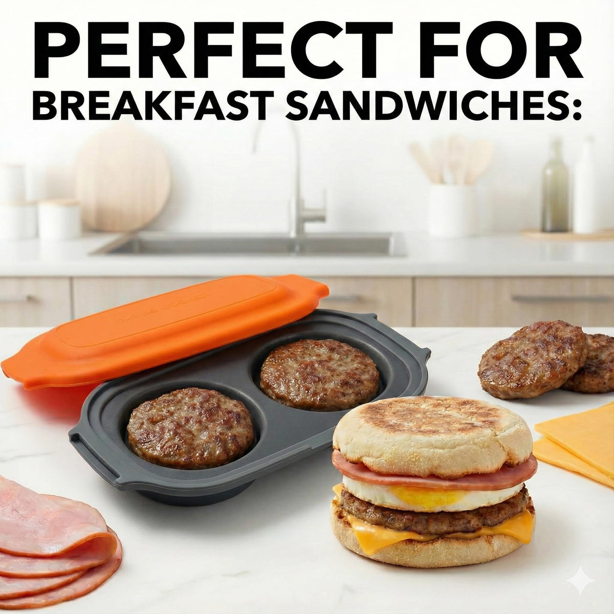 MACONEE egg poacher with microwave heatwave technology for consistent results