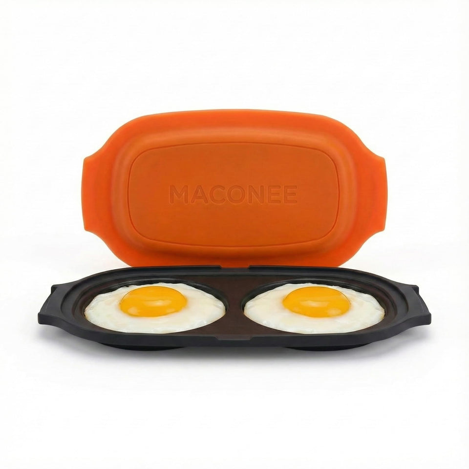 MACONEE Microwave Egg Fryer in compact design for quick breakfasts