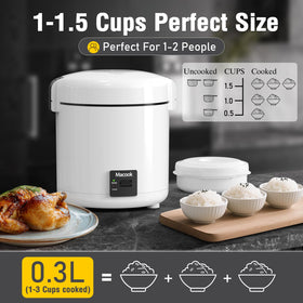 Macook Mini Rice Cooker nonstick aluminum pot for easy cleaning