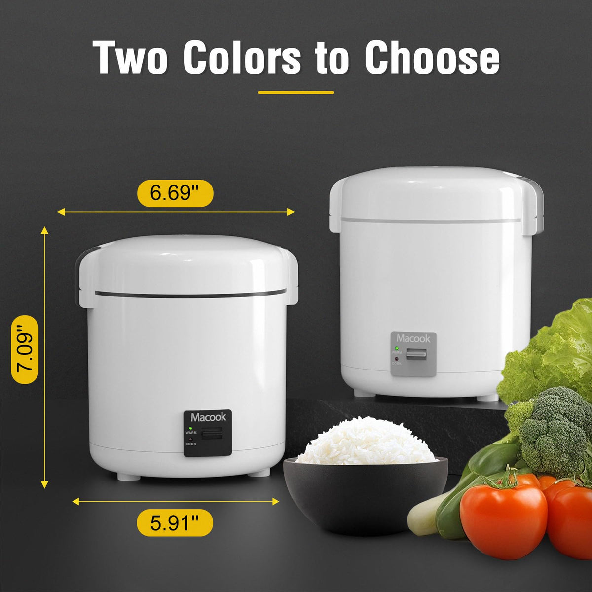 Macook Mini Rice Cooker ready in under 25 minutes for soups and oats