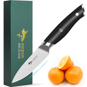 MAD SHARK 3.5-inch paring knife with ergonomic handle for precise fruit and vegetable prep