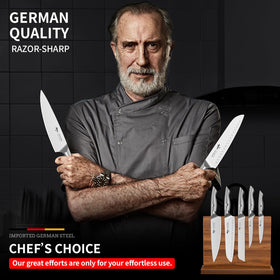 MAD SHARK knife-set full view: complete kitchen toolkit for everyday cooking.