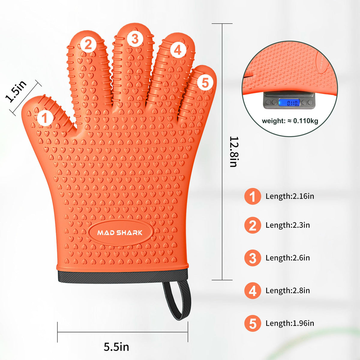 MAD SHARK breathable cotton inner liner enhances insulation and comfort