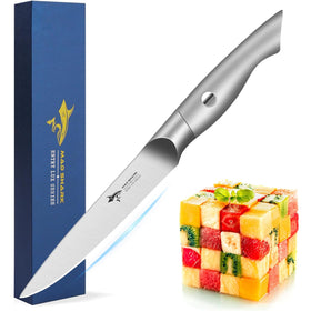 MAD SHARK paring knife with 5-inch blade for precise fruit prep.