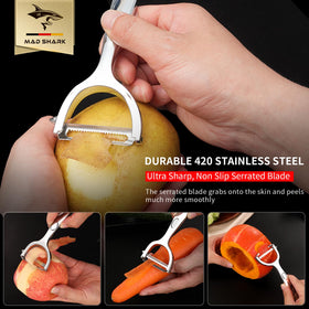 MAD SHARK Potato eye remover aids quick prep.