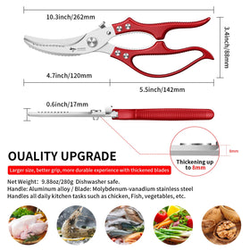 MAD SHARK spatchcock-ready chicken with kitchen shears for quick prep