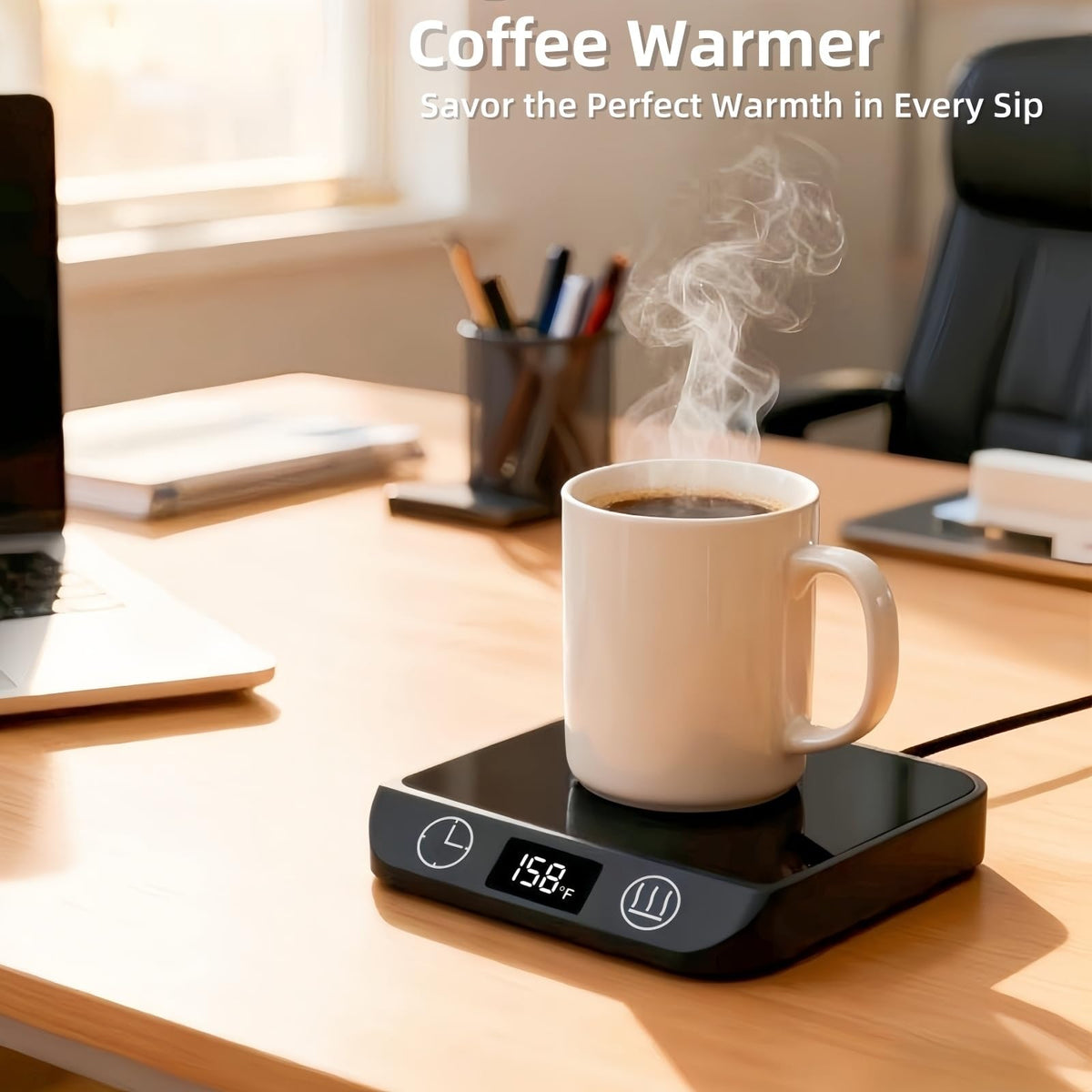 MADCKDEDRT digital temperature display shows precise heat levels at a glance.