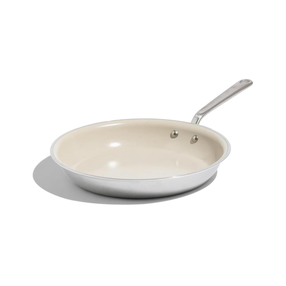 Made In 12-inch ceramic nonstick frying pan with easy release for weeknight dinners