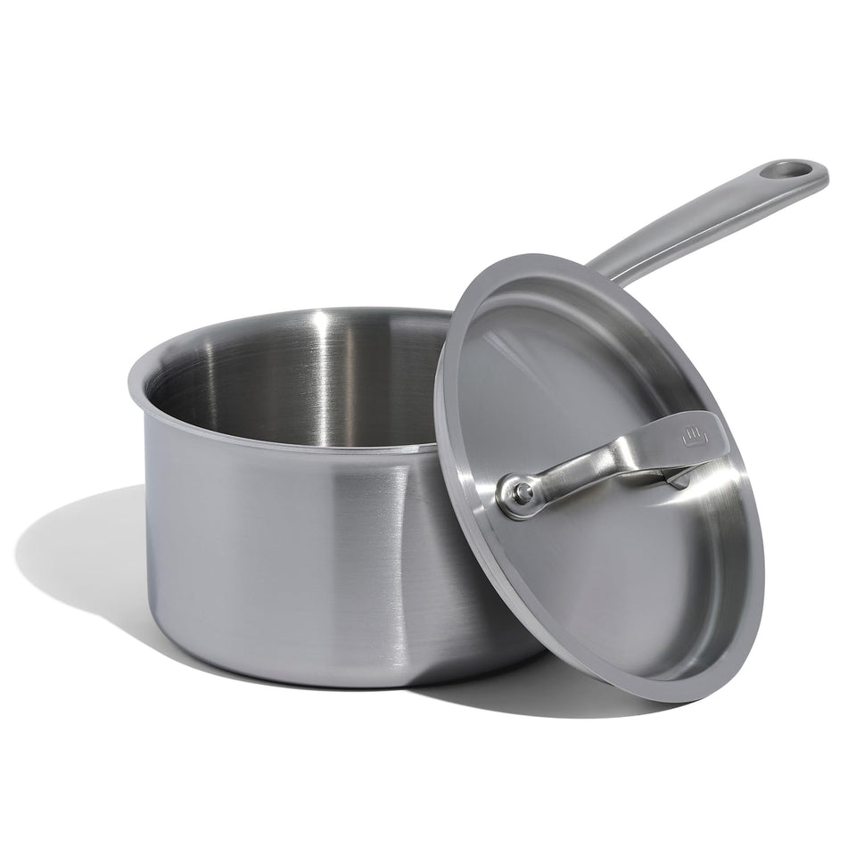 Made In 2 Qt saucepan with lid for precise sauces and simmering