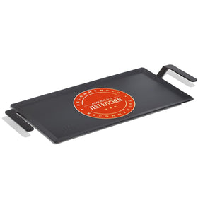 Made In carbon steel griddle top view, ideal for even searing on large batches