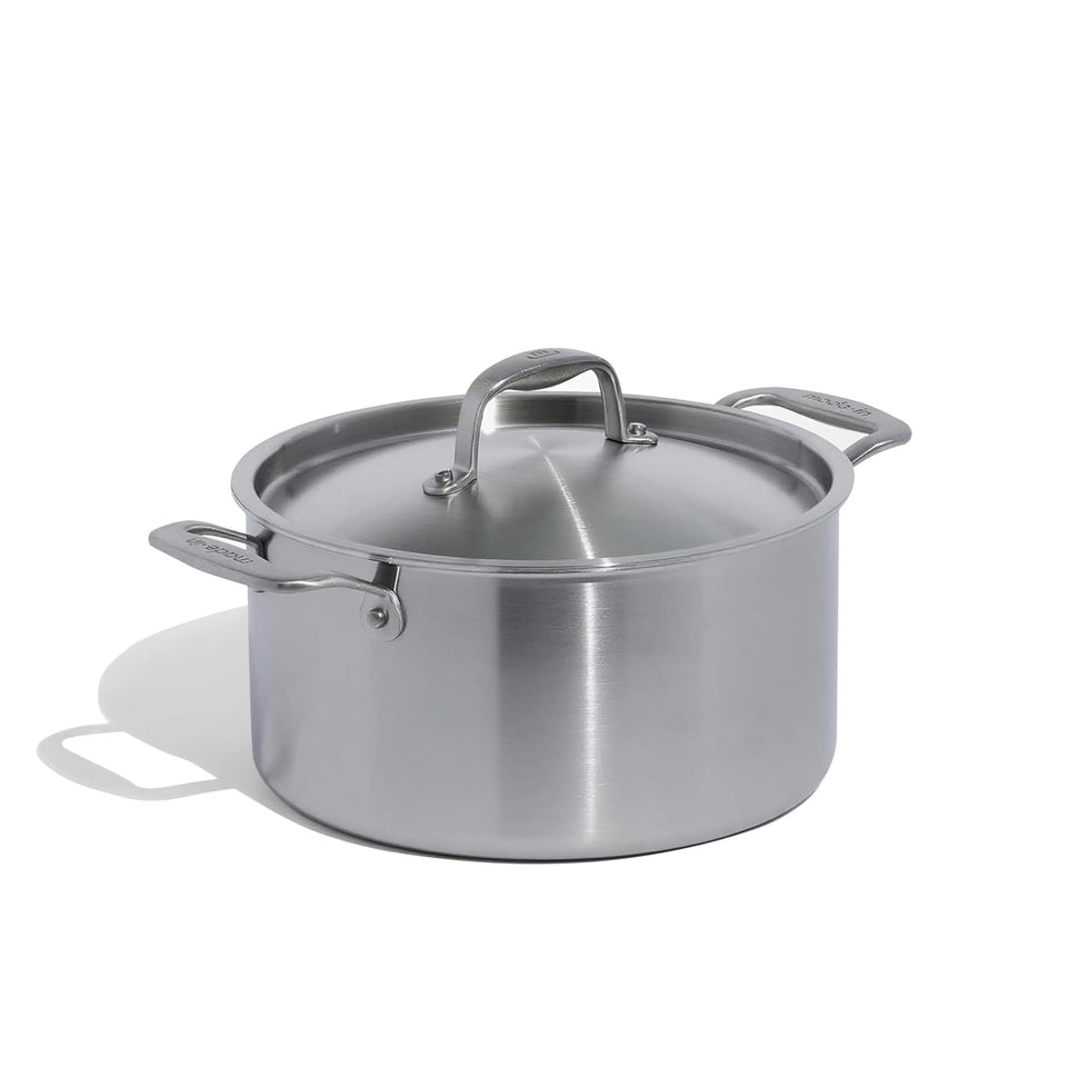 Made In Cookware 6-quart stock pot lid for tight seal and even heat retention.